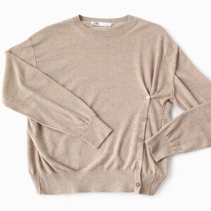 ZARA Knit Sweater - Beige | Size S